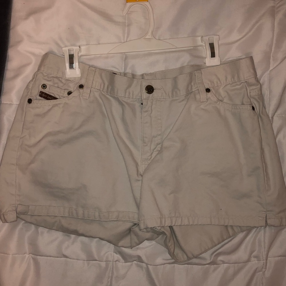 light beige shorts